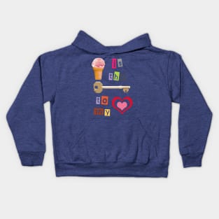 Ice Cream is the Key to My Heart Kids Hoodie